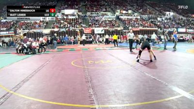 A - 138 lbs Semifinal - Matt Lemer, Havre vs Dalton Hinebauch, Lockwood (Billings)