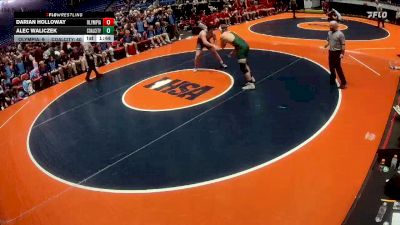 285 lbs Quarterfinals (8 Team) - Alec Waliczek, Coal City vs Darian Holloway, Stanford (Olympia)