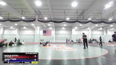 143 lbs Finals (2 Team) - Natalie Kutzli, Rochester vs Shani Tyson, Life