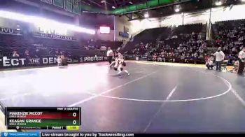 1st Place Match - MaKenzie McCoy, Girls Jr High vs Keagan Grange, Girls Jr High