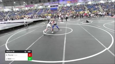 80 lbs Round Of 32 - Kaden Poyner, Team Grand Valley Elite vs Jacob Best, Greeley United