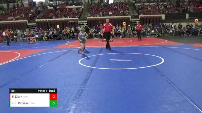 58 lbs Cons. Round 5 - Jared Petersen, Sun River Valley vs Fletcher Clark, North Montana Wrestling Club