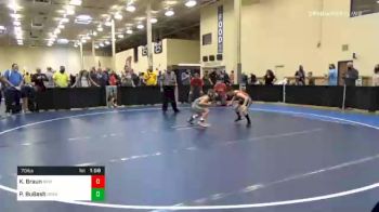 70 lbs Quarterfinal - Kayden Braun, New Brighton vs Preston BuBash, Brentwood