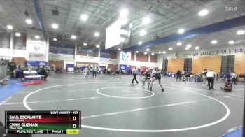 157 lbs Champ. Round 1 - Saul Escalante, Great Oaks vs Chris Guzman, Villa Park