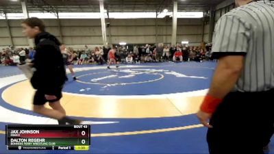 90 lbs Quarterfinal - Jax Johnson, Minico vs Dalton Regehr, Bonners Ferry Wrestling Club