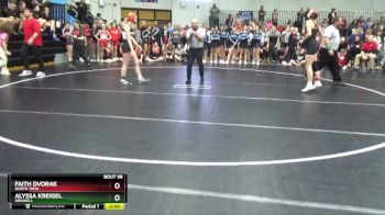 135 lbs Cons. Round 1 - Alyssa Kreigel, Grinnell vs Faith Dvorak, North Tama