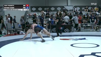 74 kg Champ. Rd Of 256 - Tony Passetti, CNCC RTC vs Hayden Haber, Purple Valley Wrestling Club