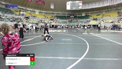 64 lbs Consi Of 8 #1 - Barrett Sheppard, Dover Youth Wrestling Club vs Levi Grass, Springdale Youth Wrestling Club