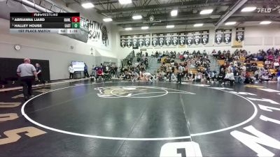 135 lbs 1st Place Match - Halley House, Cheyenne East vs Abrianna Liard, Rawlins