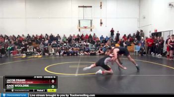 DIVISION 16 lbs Round 1 - Jacob Frahm, New Hampton/Turkey Valley vs Gage Wooldrik, Denver