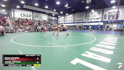 215 lbs Semifinal - Noah Watkins, Temecula Valley vs Daniel Estrada, Vista Murrieta