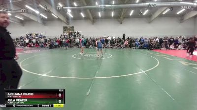 125 lbs Cons. Round 6 - Areliana Bravo, Fort Lupton vs Ayla Veater, Pueblo Central