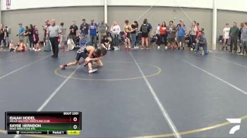 92 lbs Cons. Round 3 - Sayge Herndon, Noke Wrestling RTC vs Isaiah Hodel, Willie Walters Wrestling Club