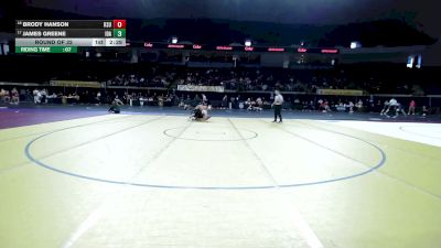 184 lbs Round Of 32 - Brody Hanson, Kansas State vs James Greene, Idaho