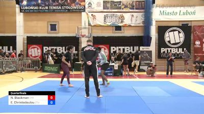 Nia Blackman vs Eleftheria Christodoulou 2022 ADCC Europe, Middle East & African Championships