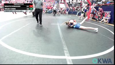 110-117 lbs Rr Rnd 1 - Brailyn Schroeder, Standfast vs Brilee Combs, Cowboy Wrestling Club
