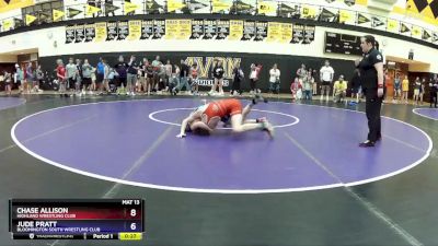 106 lbs Cons. Round 2 - Chase Allison, Highland Wrestling Club vs Jude Pratt, Bloomington South Wrestling Club