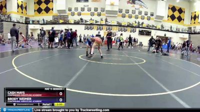 102 lbs Cons. Semi - Cash Mays, Contenders Wrestling Academy vs Brody Weimer, Contenders Wrestling Academy