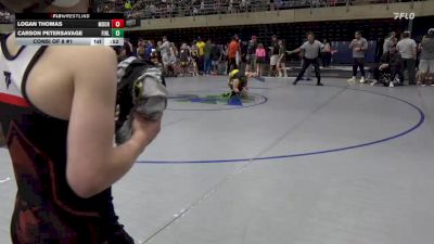 74 lbs Consi Of 8 #1 - Logan Thomas, Mount Laurel Twp vs Carson Petersavage, Finleyville