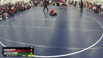 125 lbs Quarterfinals (8 Team) - Caleb Hennig, Team Texas vs Tristan Stoeser, South Dakota Lightning