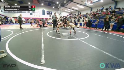 55 lbs Consolation - Dylan Lockwood, Heat vs Adam Brummett, Sperry Wrestling Club
