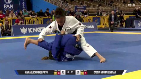Cassia Moura Remesar vs Maria Luiza Nunes Pinto 2025 Pan Jiu Jitsu IBJJF Championship