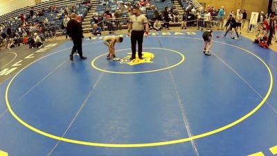 12U Boys - 67 lbs Cons. Round 2 - Braxton Baum, SCN Youth Wrestling Club vs Dante Lewis, Lewis Academy Wrestling