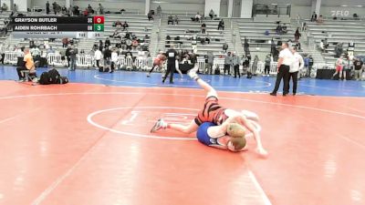 113 lbs Consi Of 32 #1 - Grayson Butler, SC vs Aiden Rohrbach, OH