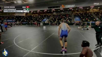 215 lbs Champ. Round 1 - Kavone Brown, DeKalb vs Zach Wonderlin, Bondurant-Farrar