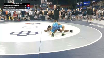 120 lbs Cons. Rd Of 16 - Teequavious Mills, Georgia vs Max Berman, Florida
