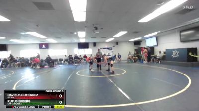 138 lbs Cons. Round 3 - Davrius Gutierrez, Selma vs Rufus Ekberg, Santa Monica