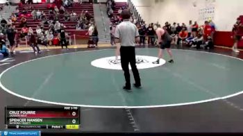 220 lbs Cons. Round 5 - Spencer Hansen, Natrona County vs Cruz Fourre, Jackson Hole