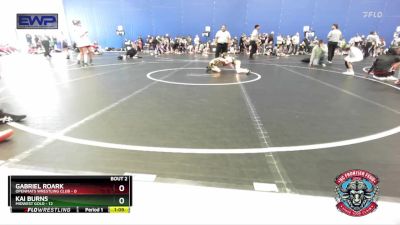 56 lbs Semis (4 Team) - Gabriel Roark, OpenMats Wrestling Club vs Kai Burns, Midwest Gold