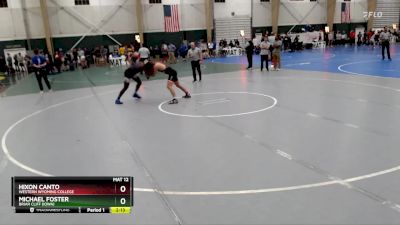 165 lbs Cons. Round 4 - Michael Foster, Briar Cliff (Iowa) vs Hixon Canto, Western Wyoming College