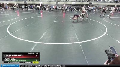 140 lbs Cons. Round 3 - Owen Klaas, Fennimore Wrestling Association vs Levi Krautkramer, Wisconsin