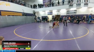 84 lbs Semifinal - Tristan Galovich, Thermopolis vs Daniel DeLoera, Riverton Middle School