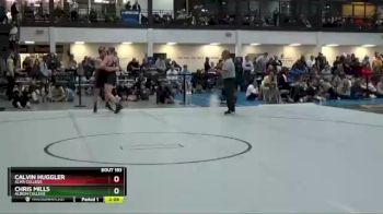 165 lbs Cons. Round 1 - Calvin Huggler, Alma College vs Chris Mills, Albion College