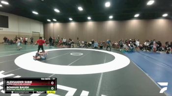 77 lbs Cons. Round 3 - Aleksander Shine, Austin Wrestling Academy vs Bowman Baugh, Boneyard Wrestling Academy
