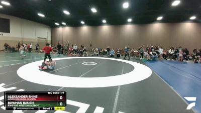 77 lbs Cons. Round 3 - Aleksander Shine, Austin Wrestling Academy vs Bowman Baugh, Boneyard Wrestling Academy