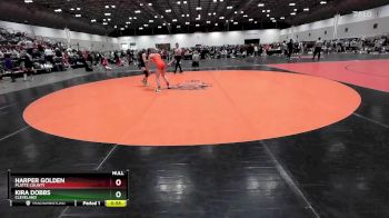 100 lbs Cons. Round 3 - Harper Golden, Platte County vs Kira Dobbs, Cleveland