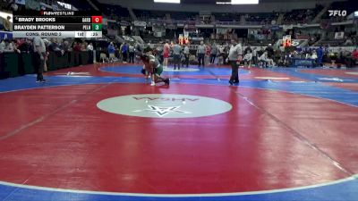 6A 165 lbs Cons. Round 2 - Brady Brooks, Gardendale Hs vs Brayden Patterson, Pelham