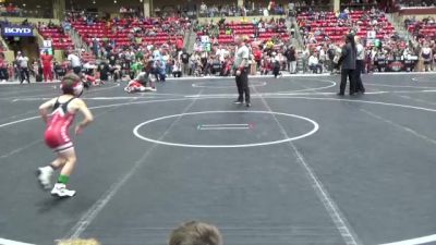 49 lbs Champ. Round 2 - Connor Grist, Thunderbird Wrestling Club vs Slater Schippers, Hoxie Kids Wrestling Club