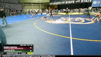63 lbs Quarterfinal - Danika Simpson, Hoquiam Jr. Grizzly Wrestling Club vs Zanyah Keys, Team Aggression Wrestling Club