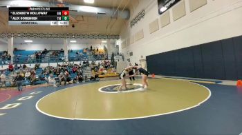 155 lbs Semifinal - Alix Sorensen, Thermopolis vs Elizabeth Holloway, Greybull/Riverside