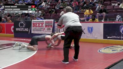 145 lbs 7th Place - Ethan Krazer, Easton Area vs Jackson Lininger, Northern