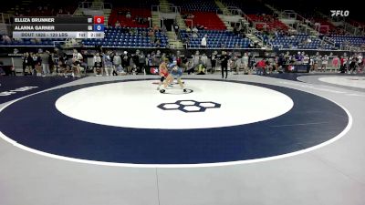 120 lbs Cons. Rd Of 64 - Elliza Brunner, UT vs Alanna Garner, GA