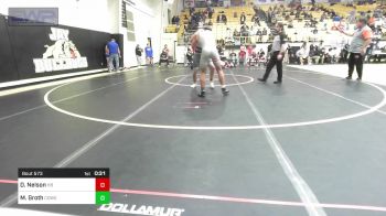 155-A lbs Consolation - Dylan Nelson, Har-Ber High School vs Mason Groth, Coweta JH