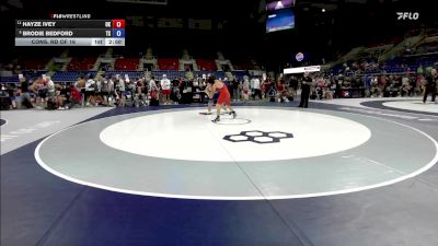 165 lbs Cons. Rd Of 16 - Hayze Ivey, OK vs Brodie Bedford, TX