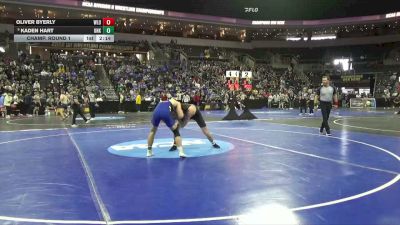 184 lbs Champ. Round 1 - Kaden Hart, Neb.-Kearney vs Oliver Byerly, West Liberty