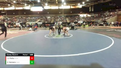 170 lbs Champ. Round 3 - Jackson Potts, Mt. View Oregon vs Caleb Somers, Canyon Ridge